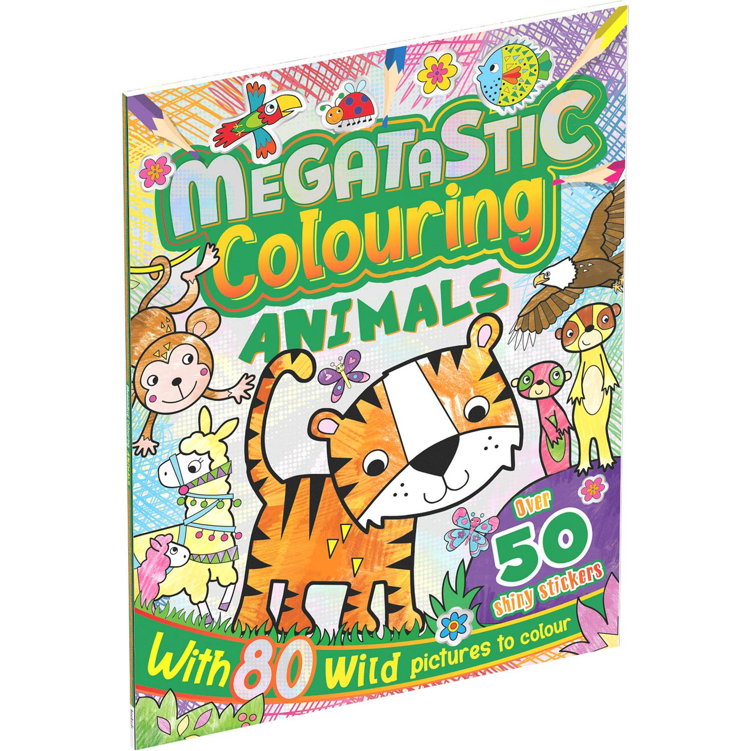 Curious Universe Megatastic Animals colouring book - British product