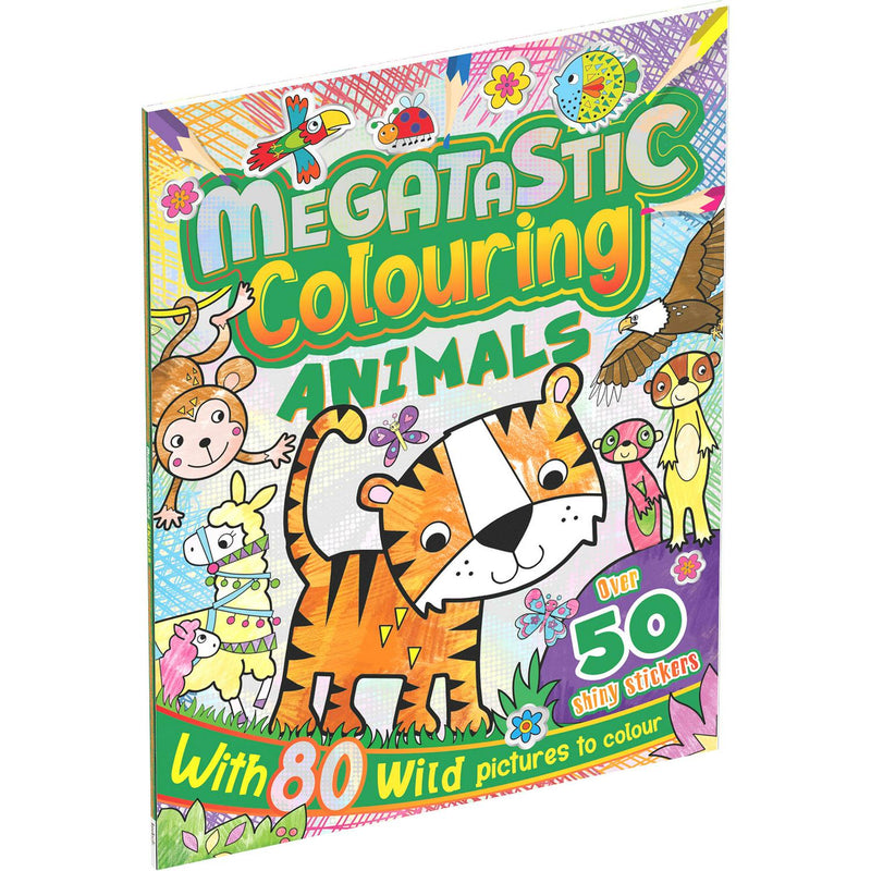 Curious Universe Megatastic Animals colouring book - British product