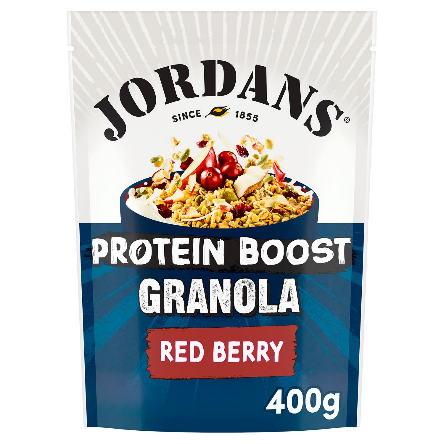 Jordans Protein Boost Granola Red Berry 400g, UK version
