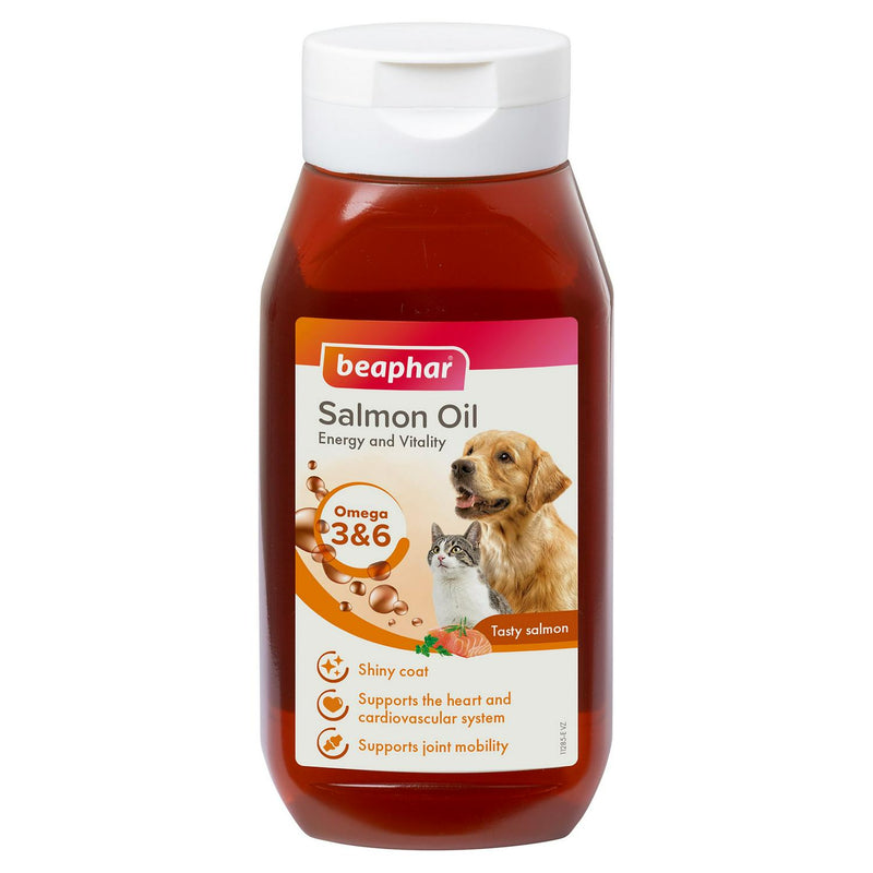 Beaphar Salmon Oil Pet Supplement 430ml - British product