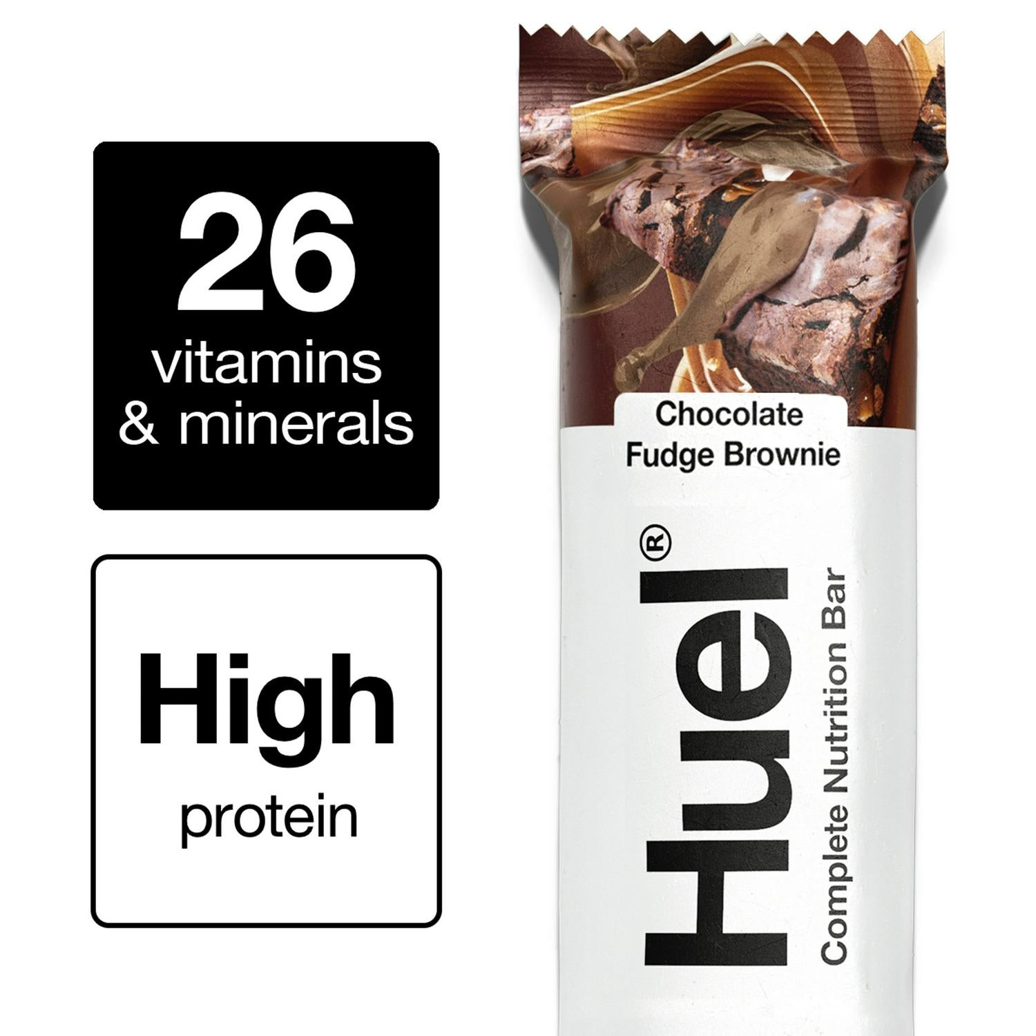Huel Chocolate Fudge Brownie nutrition bar 55g - British product