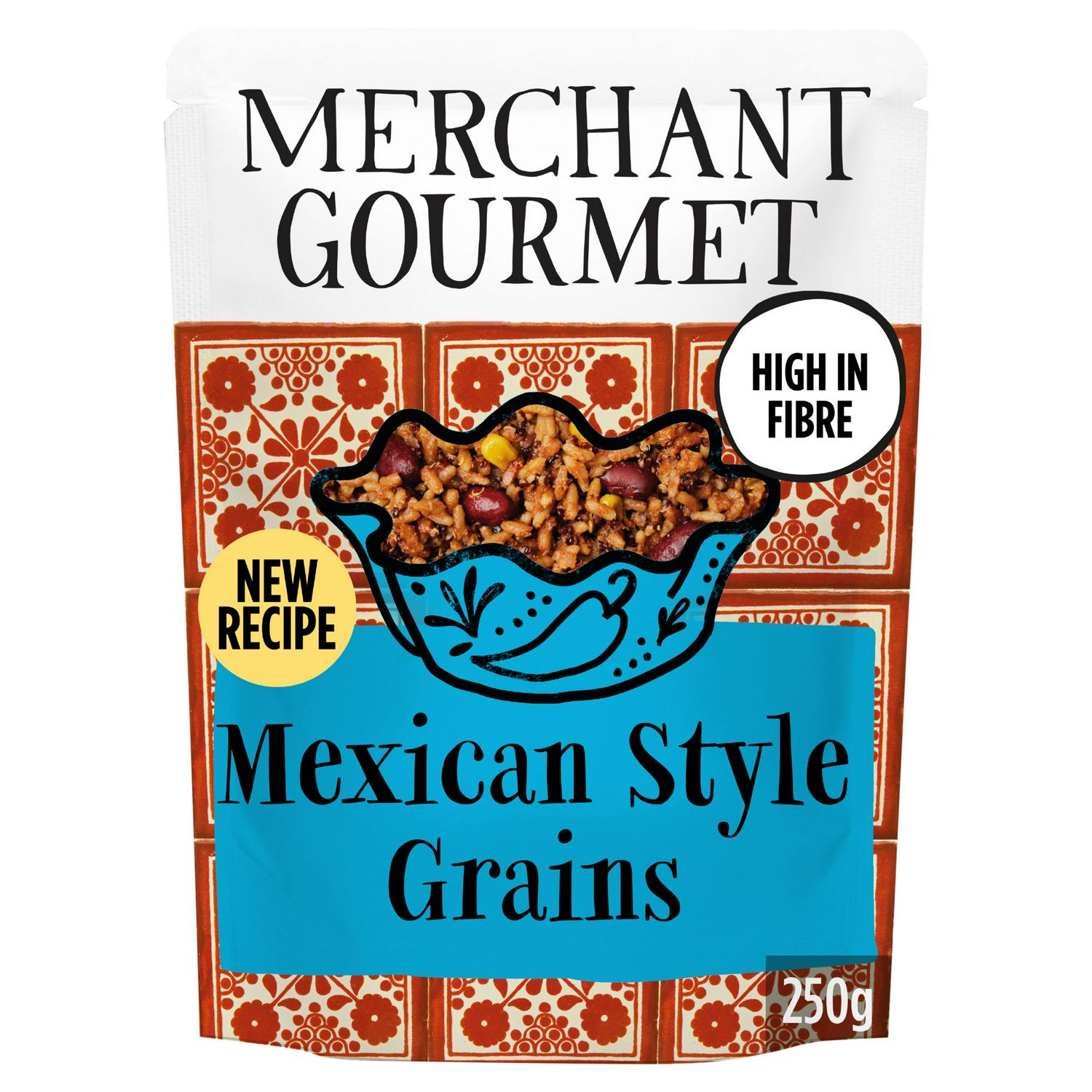 Merchant Gourmet Mexican Inspired Grains 250g, imported from the UK