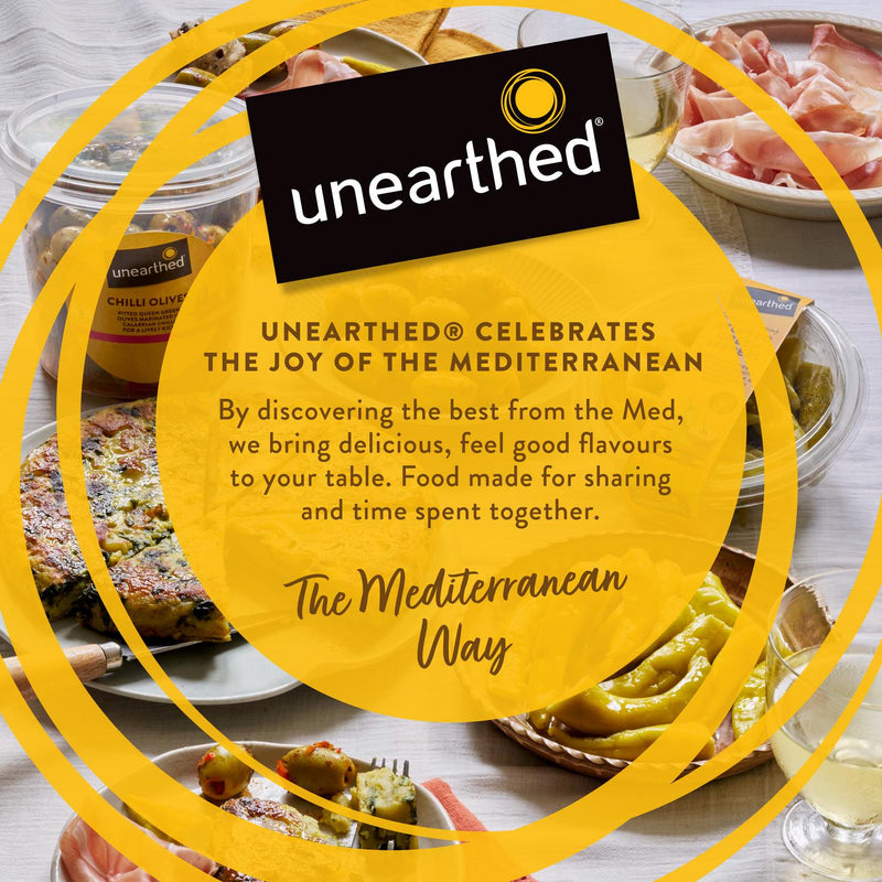 Unearthed rosemary and black pepper olives 342g (British brand)