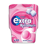 Extra Refreshers Bubblemint Sugar Free Chewing Gum Bottle 30 - British product