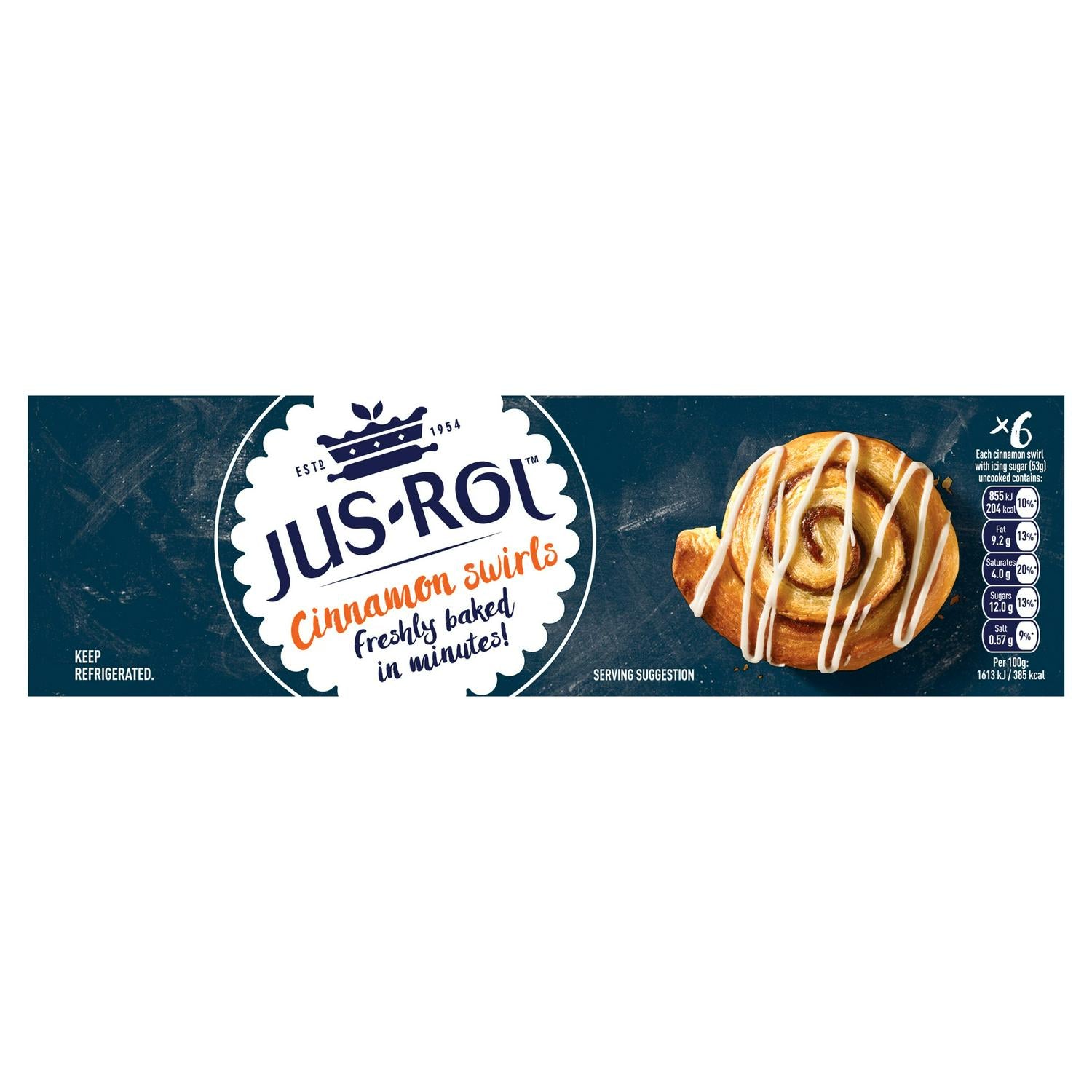 Jus-Rol Cinnamon Swirls Pastry Dough 320g, UK version