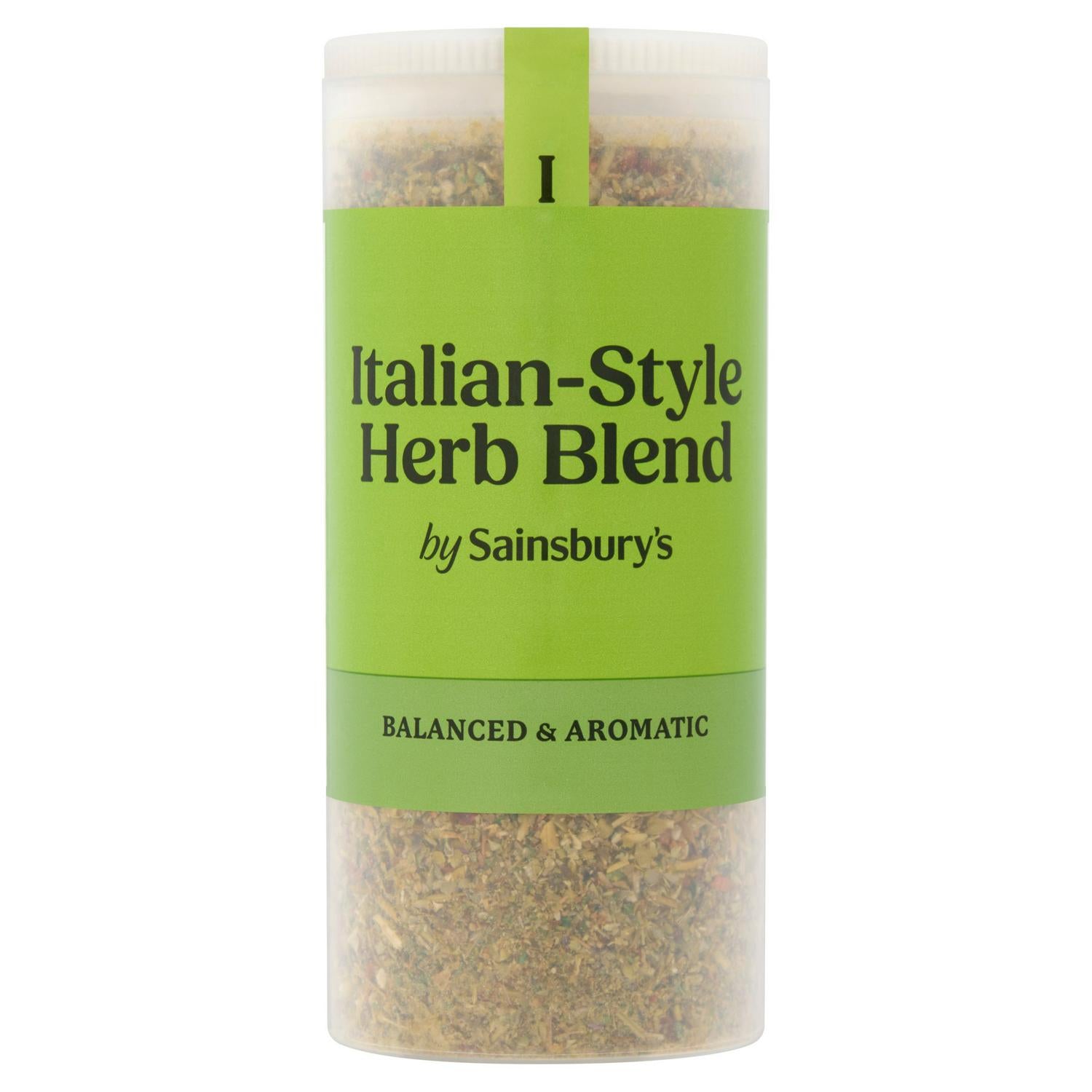 Sainsbury's Italian Style Herb Blend 38g jar (British brand)