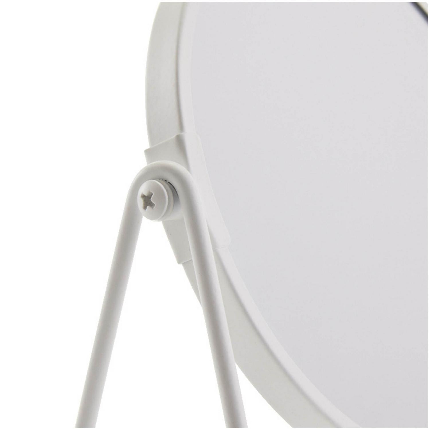 Sainsbury's Home white metal round swivel mirror 21x19cm (British brand)