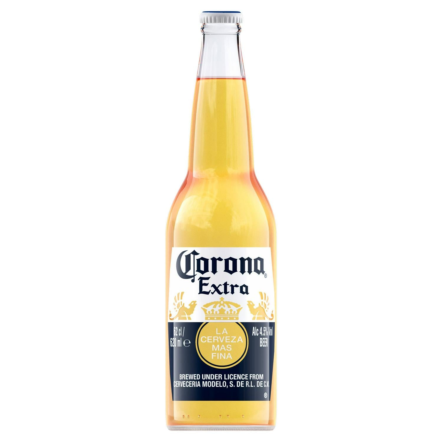 Corona Premium lager beer bottle 620ml - British product