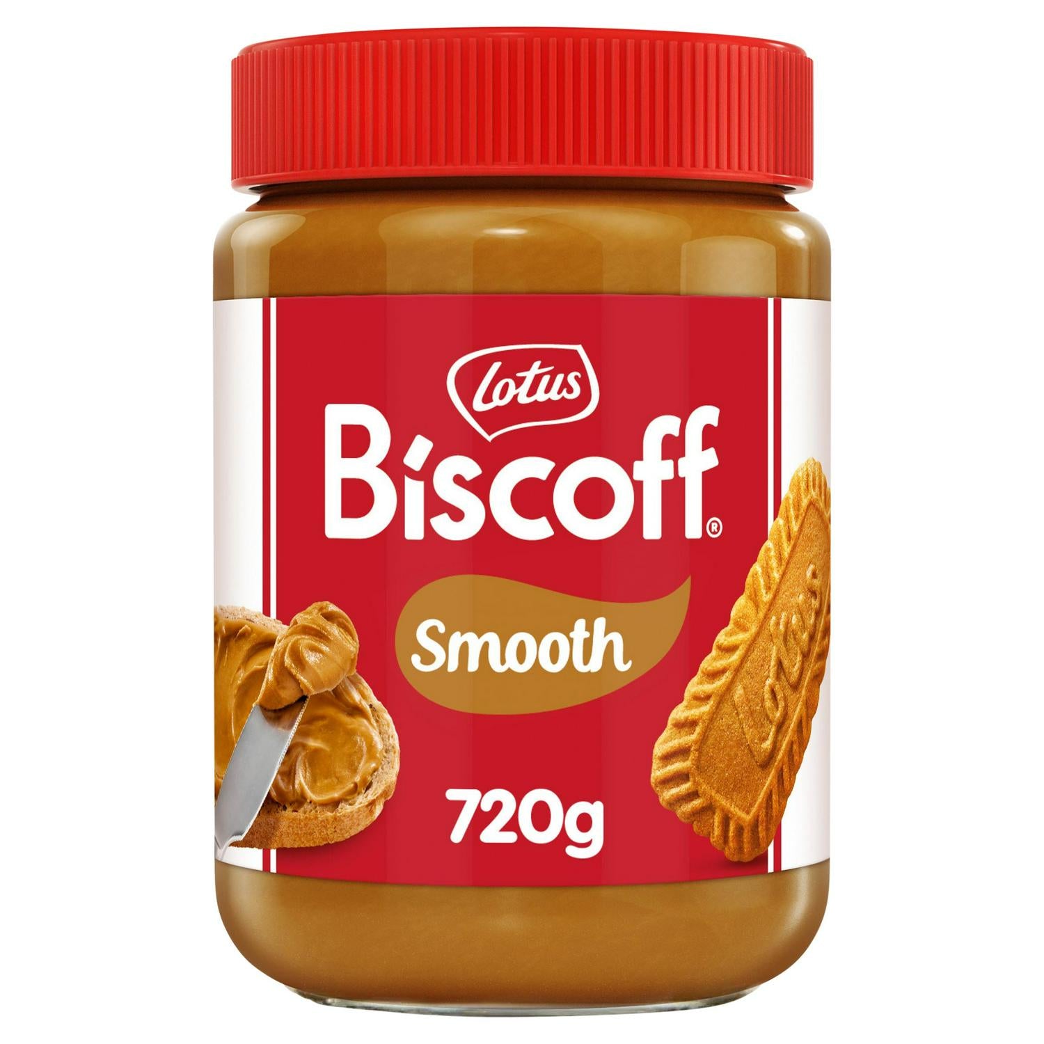 Lotus Biscoff Smooth Caramelised Biscuit Spread 720g, UK version