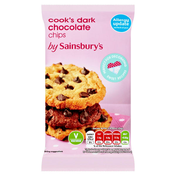 Dark Chocolate Baking Chips 100g