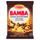 Osem Peanut Puffs Hazelnut Filling 60g, imported from the UK