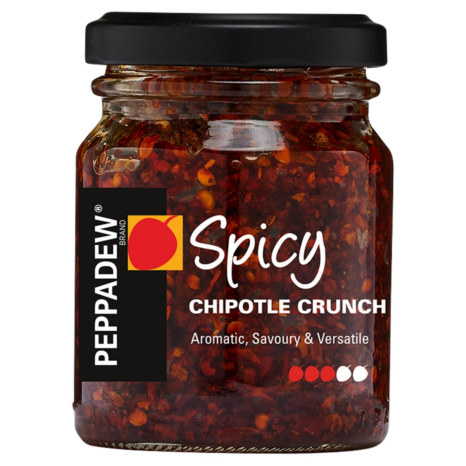 Peppadew Spicy Chipotle Crunch Pickled Peppers 120g, imported from the UK