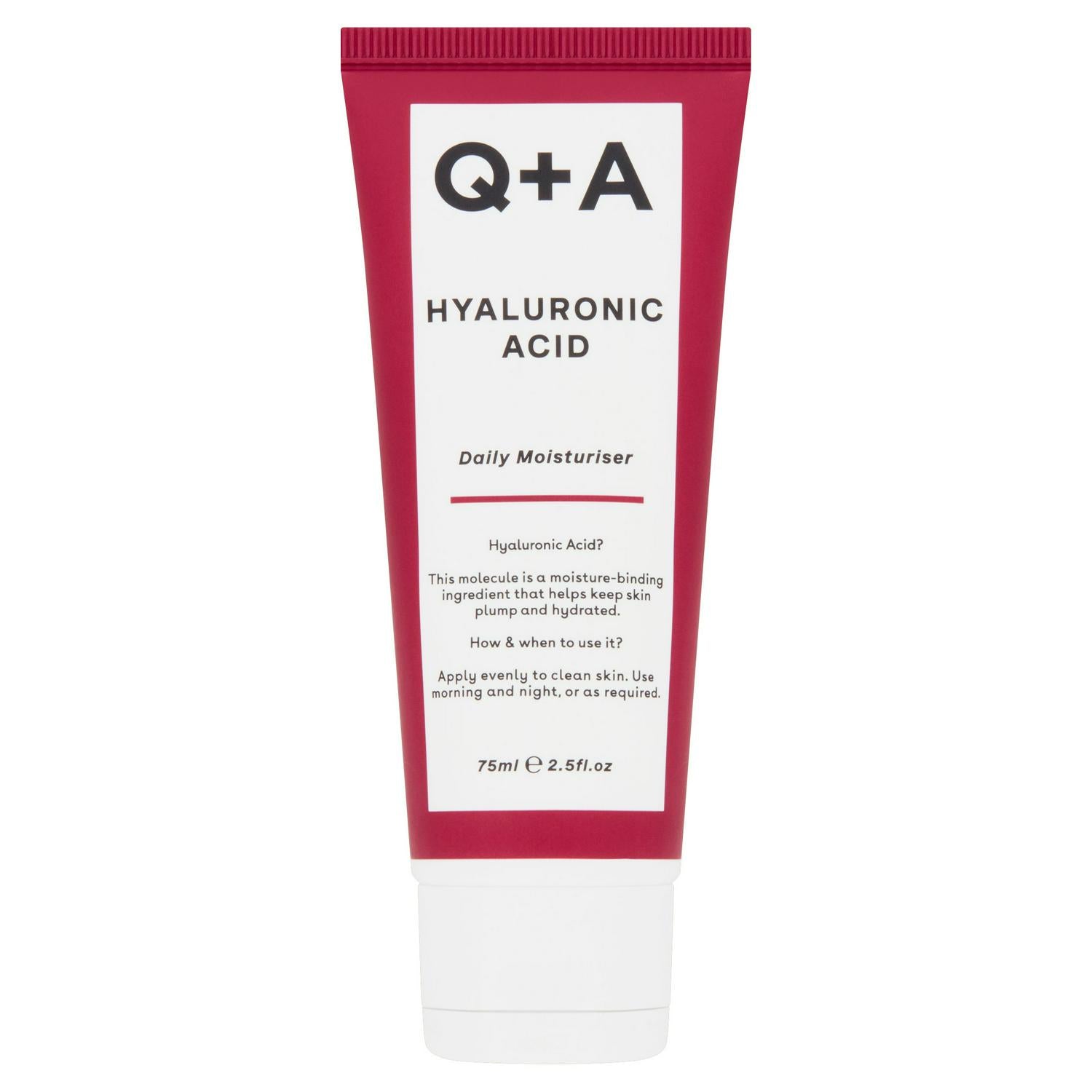 Hyaluronic Acid Daily Face Moisturiser 75ml for All Skin Types