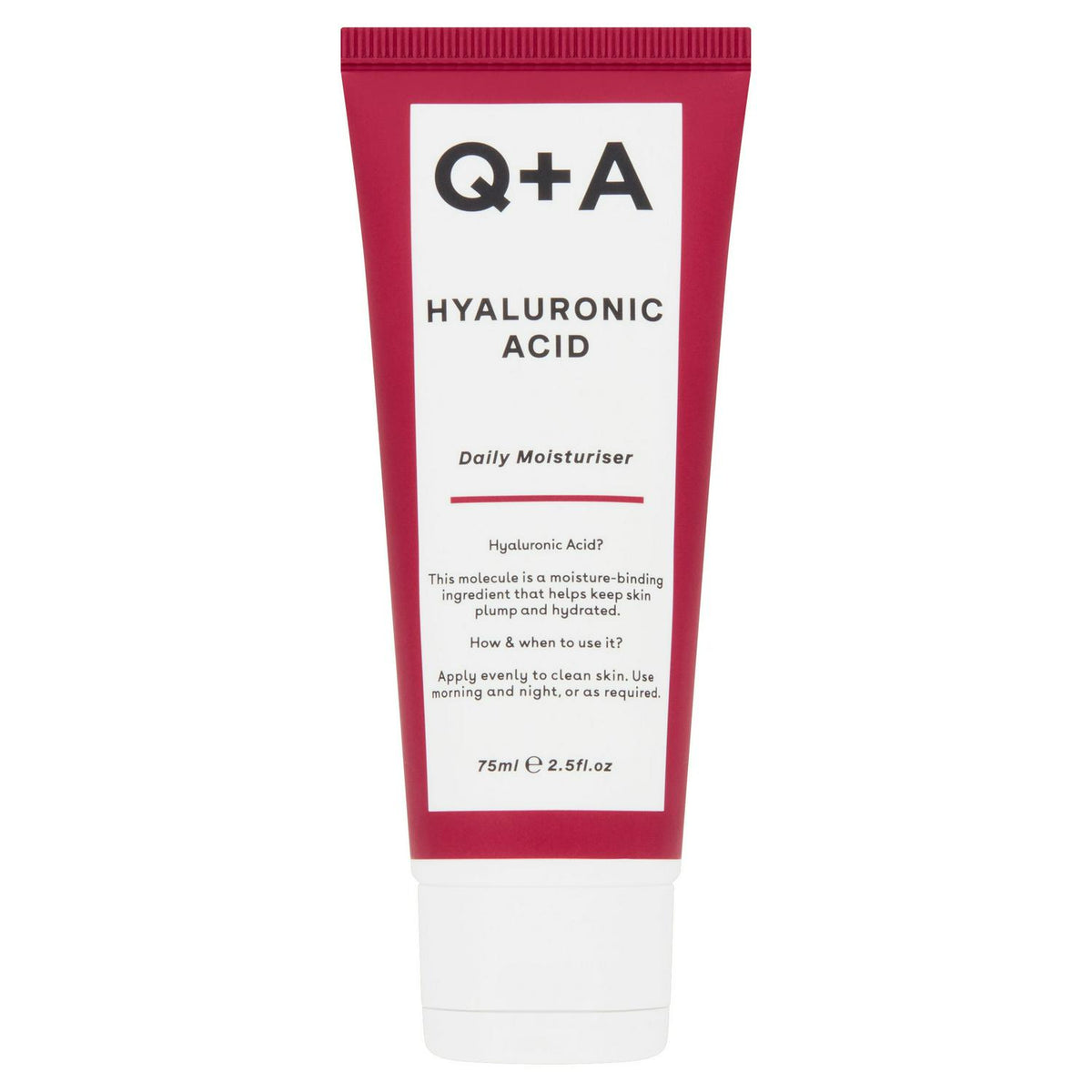 Hyaluronic Acid Daily Face Moisturiser 75ml for All Skin Types