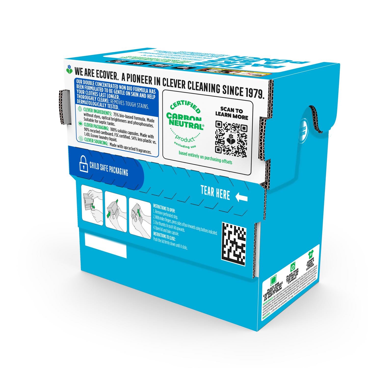 Ecover Non Bio laundry capsules 34x17g - British product