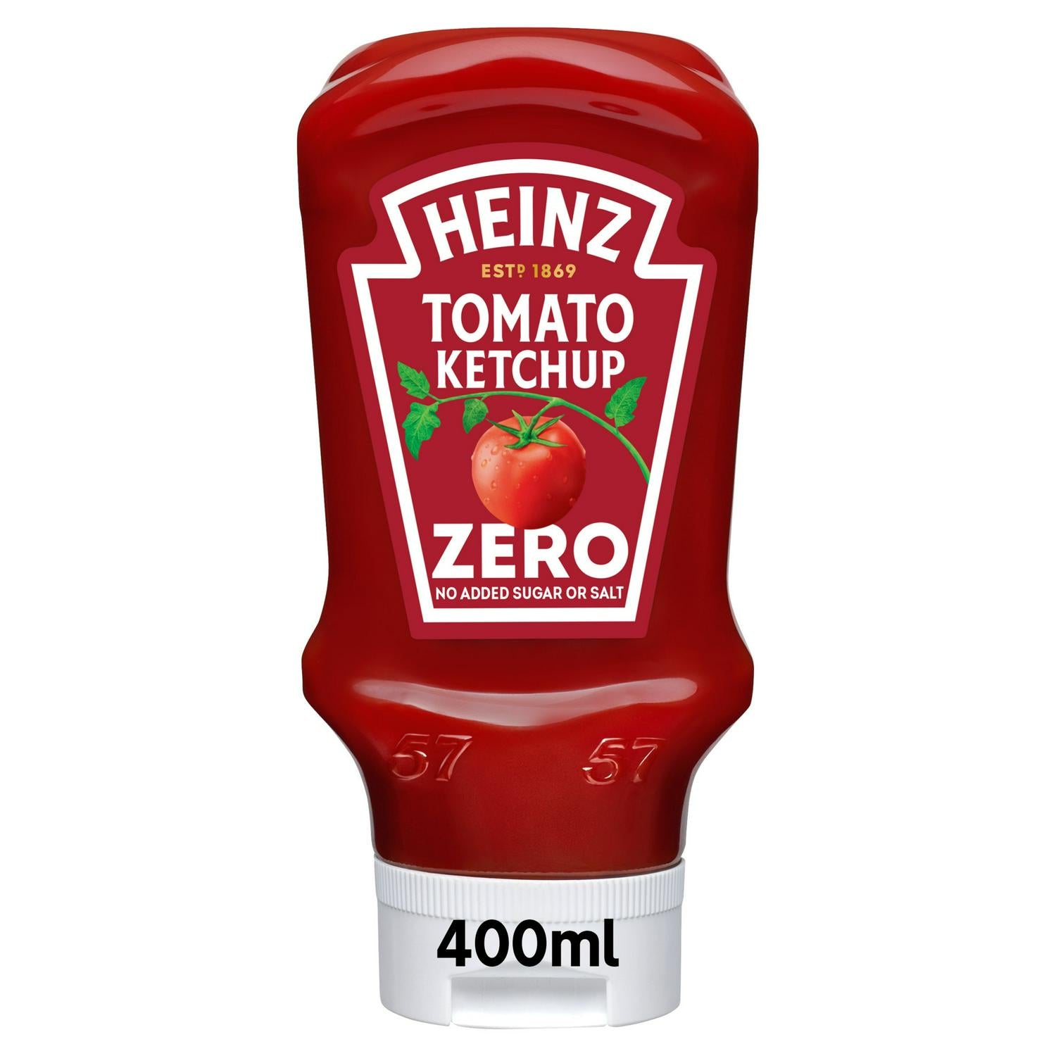 Heinz Tomato Ketchup Zero Added Sugar & Salt 400ml, UK version