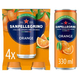 San Pellegrino Orange Sparkling Drink 4 x 330ml (British brand)