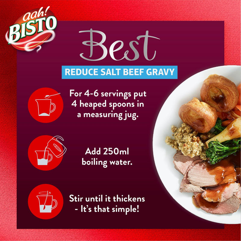Bisto Reduced Salt Beef Gravy Granules 230g - British product