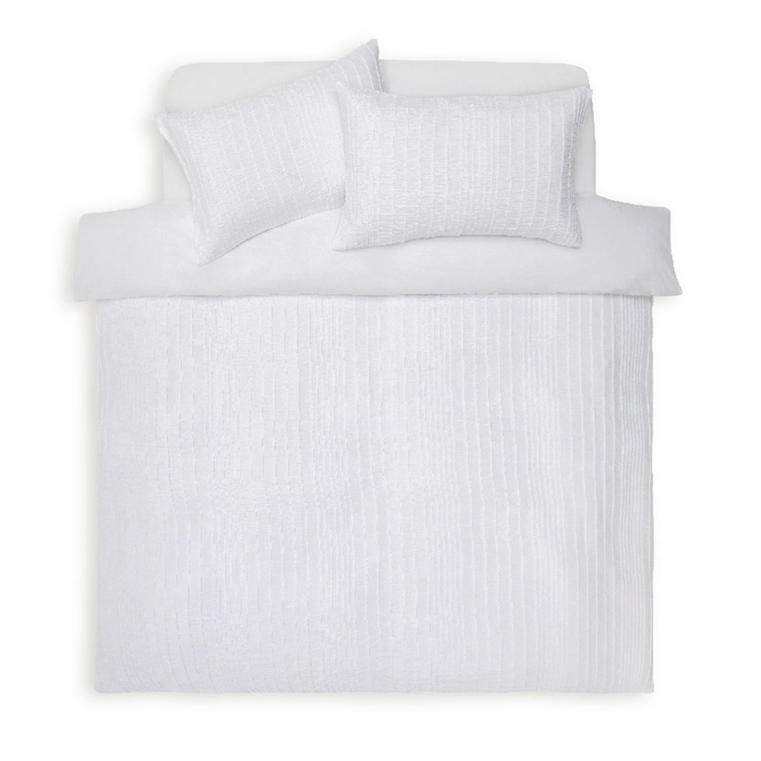 Sainsbury's Home crinkle white bedding set, UK version