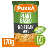 Pukka vegan no steak slice 170g, imported from the UK
