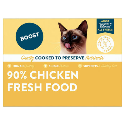 Sainsburys Boost 90% Chicken Fresh Adult Cat Food 150g- Buy online at McGrocer
