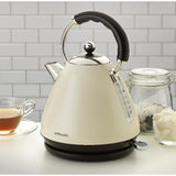 Cookworks Almond Metal Pyramid Kettle 1.7 Litre - British product