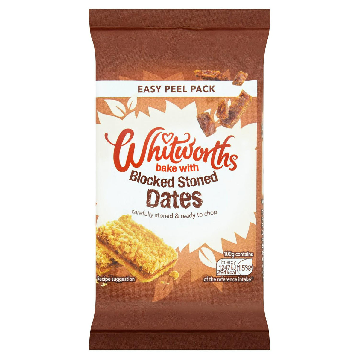 Whitworths blocked stoned dates in easy-peel pack 350g (British brand)