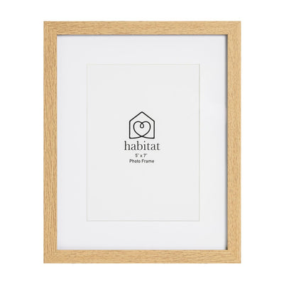 Habitat Eicheneffekt Einzel-Passpartout-Rahmen 5x7 Zoll Fotorahmen