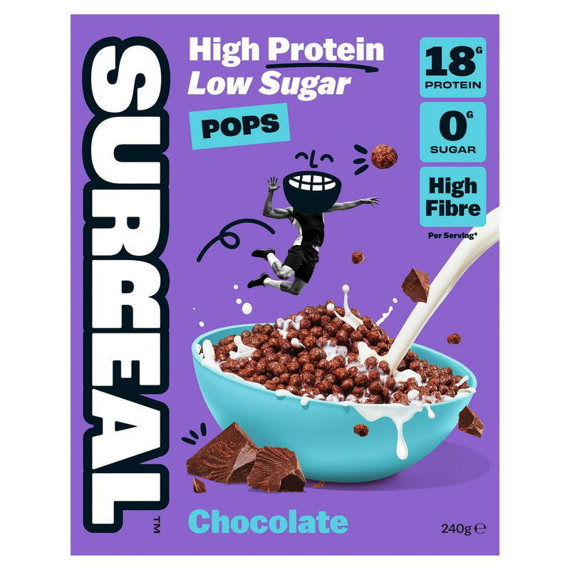 Surreal High Protein Low Sugar Pops Chocolate 240g