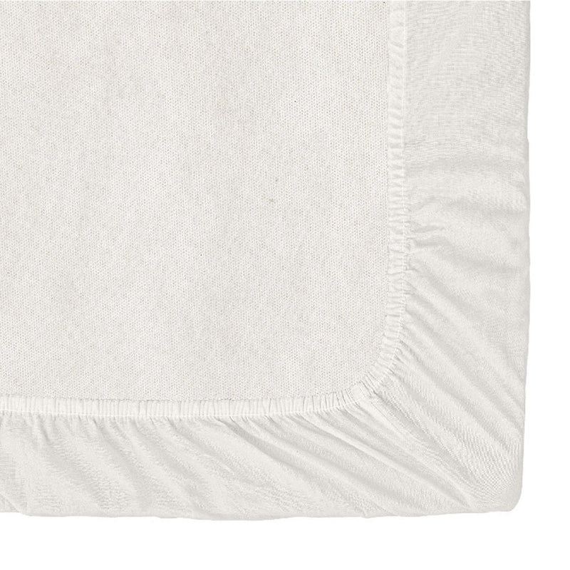 Habitat cotton rich plain fitted sheet cream, UK version