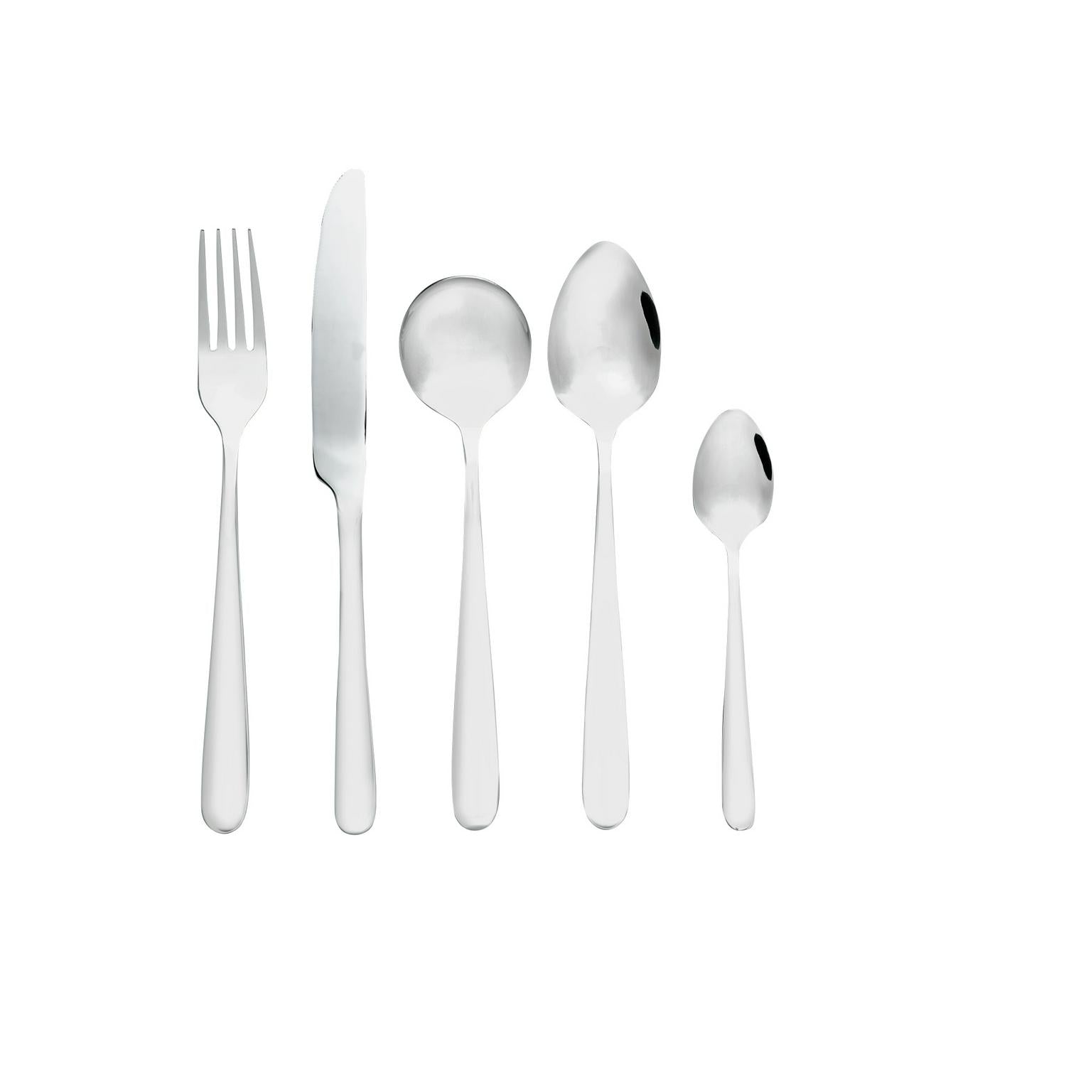 Habitat Curve Stainless Steel Cutlery Set 30 piece, UK version