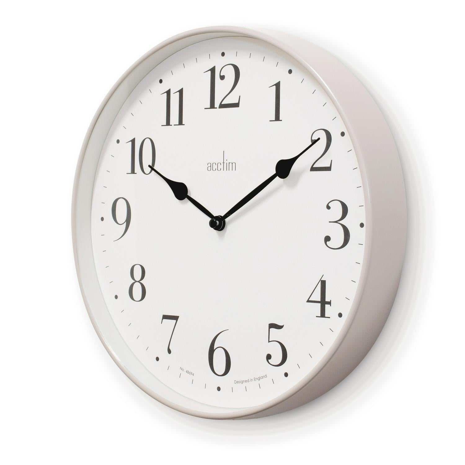 Acctim Denham wall clock Mocha 30cm - British product