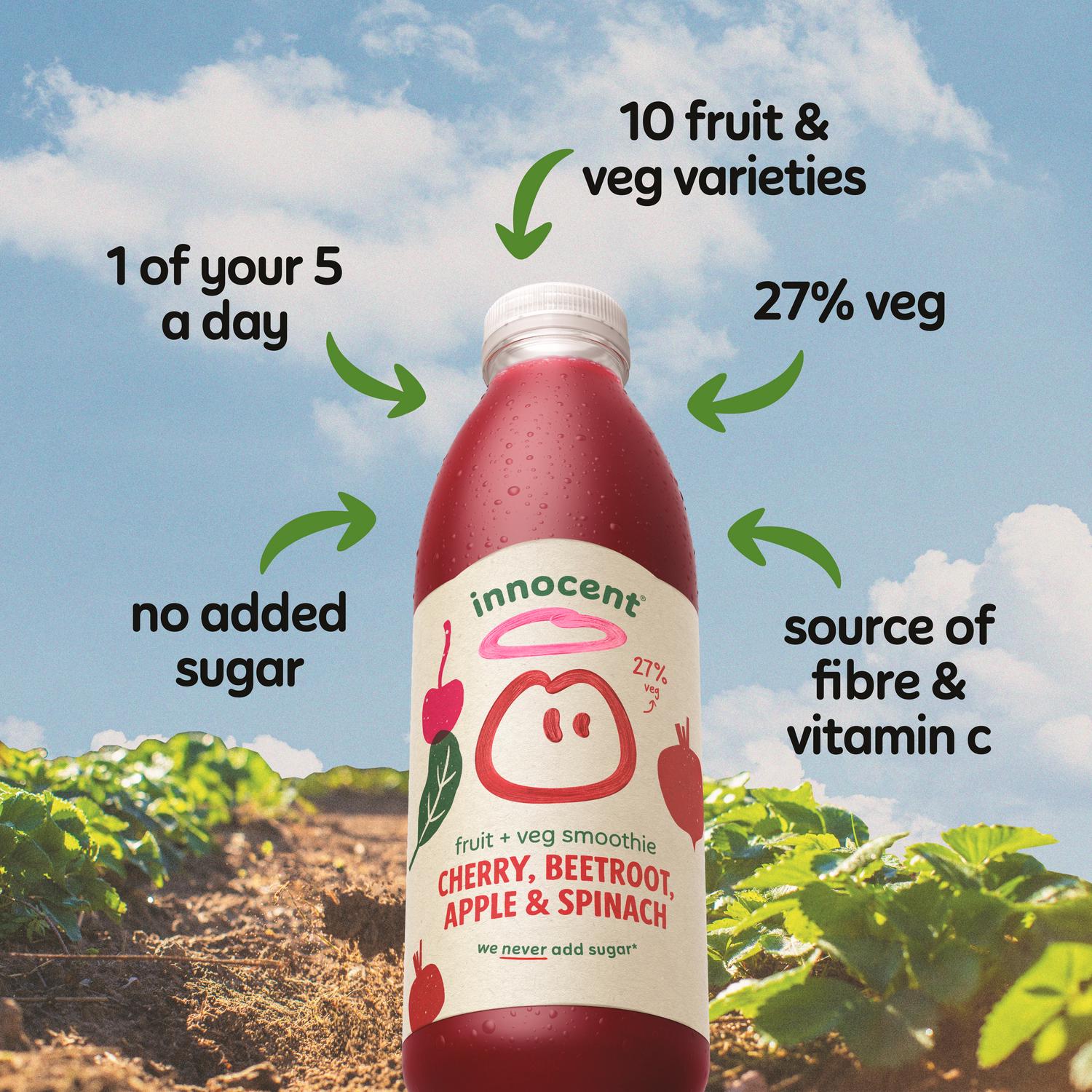 Innocent Cherry Beetroot Apple Spinach Smoothie 250ml, UK version