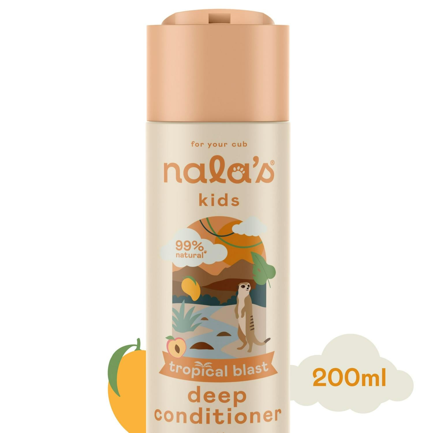 Nala's Kids Conditioner Oat Milk Shea Butter 200ml, imported from the UK