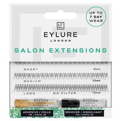 Sainsburys Individual False Eyelash Salon Extensions with Glue and Remover – 7 Day Wear, 6 Applications- Buy online at McGrocer