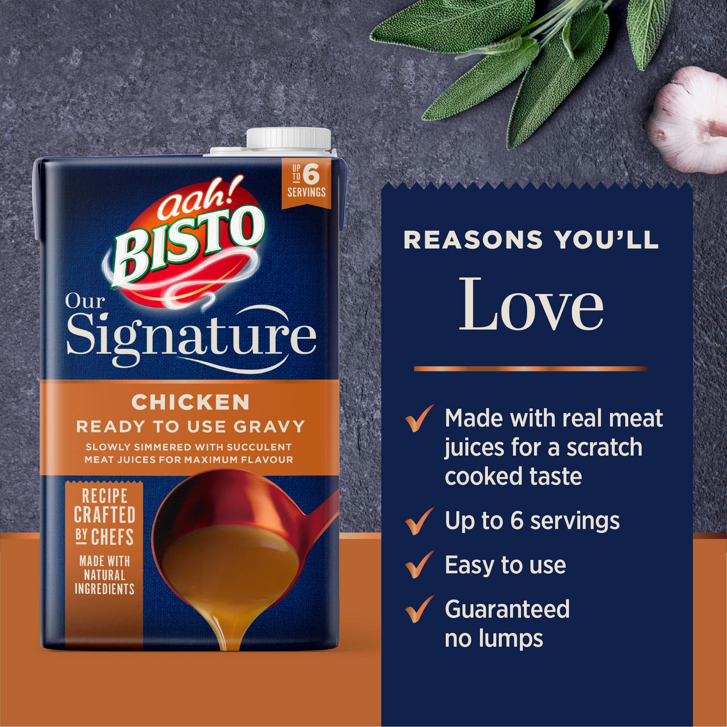 Bisto chicken gravy ready to use 500ml - British product