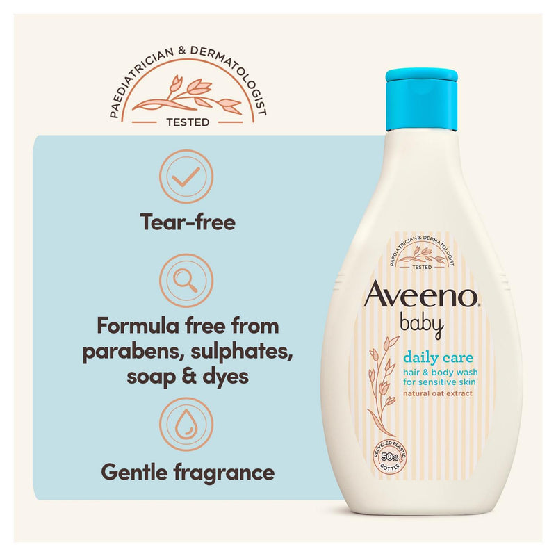 Aveeno Baby Hair and Body Wash 400ml - British product