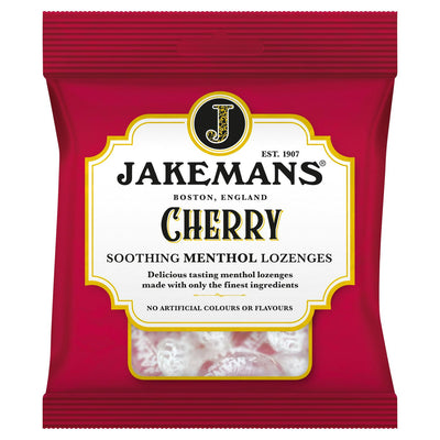 Jakemans حلوى المنثول المهدئة بنكهة الكرز حلوى بنكهة الكرز 73 جرام