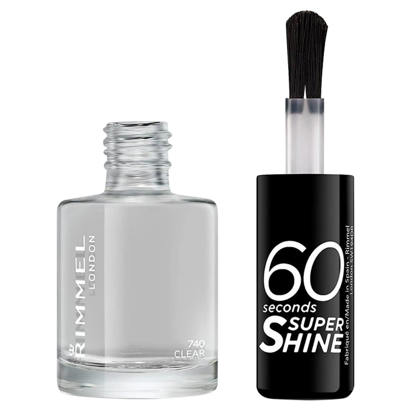 Clear 3-in-1 Quick-Dry Nail Polish with Anti-Chip Finish