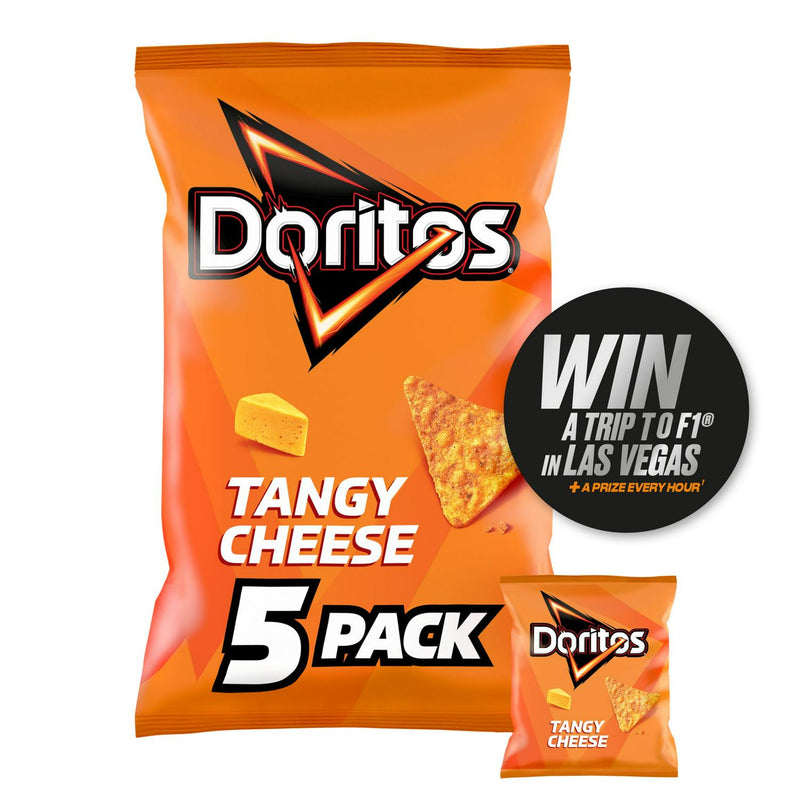 Doritos Tangy Cheese Tortilla Chips Multipack 5x30g - British product