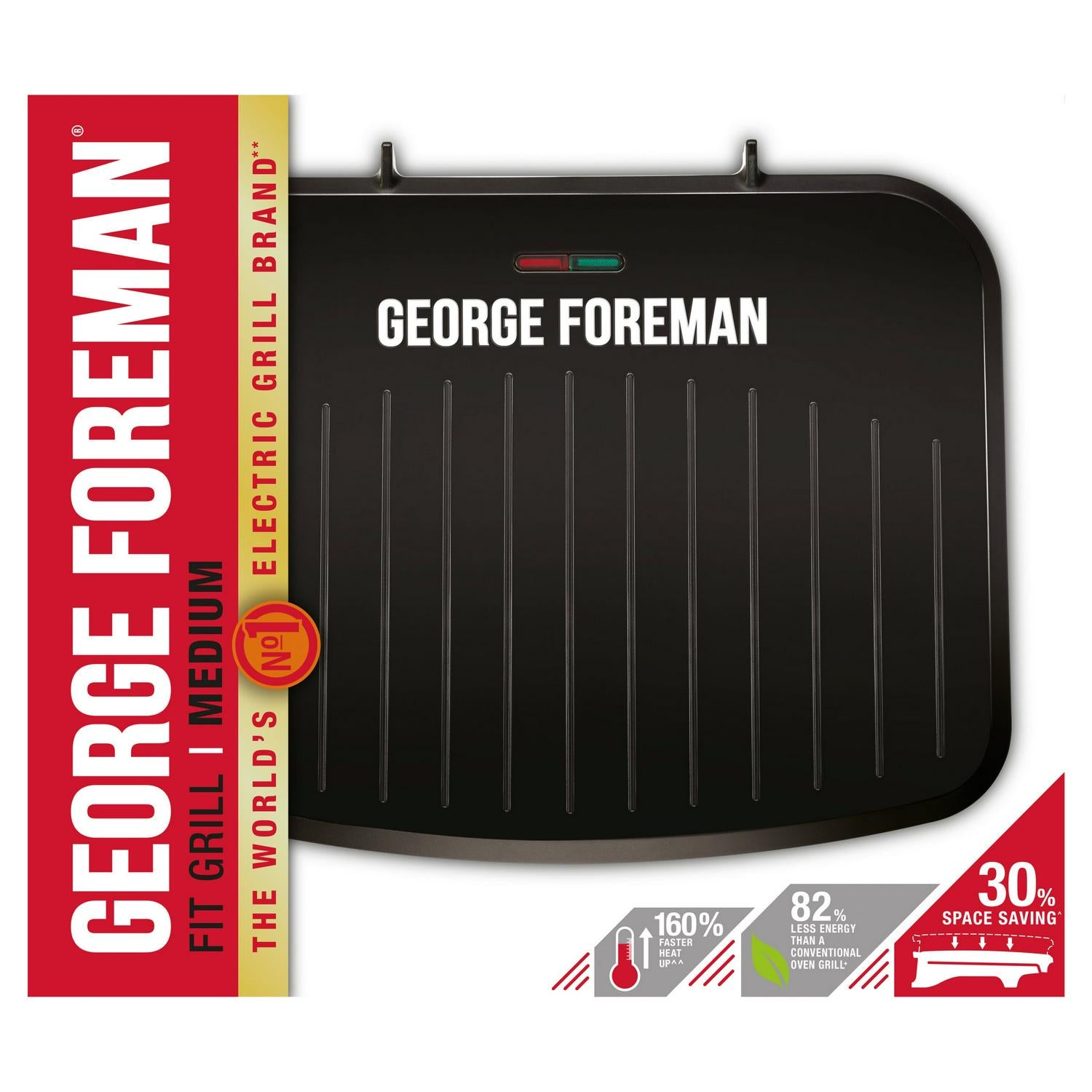 George Foreman Medium Health Fit Grill 25810, UK version