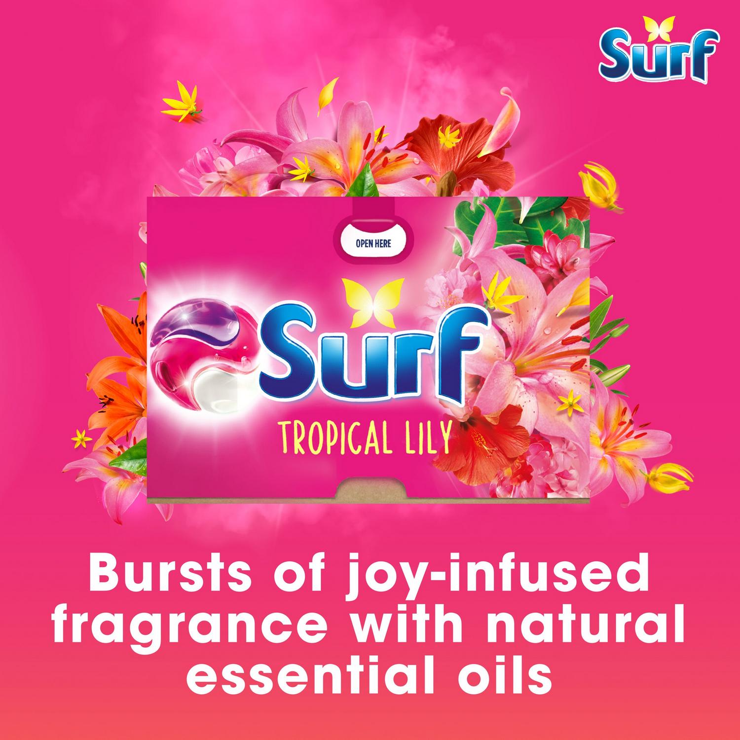 Surf 3 In 1 Laundry Capsules Tropical Lily 26 Wash (British brand)