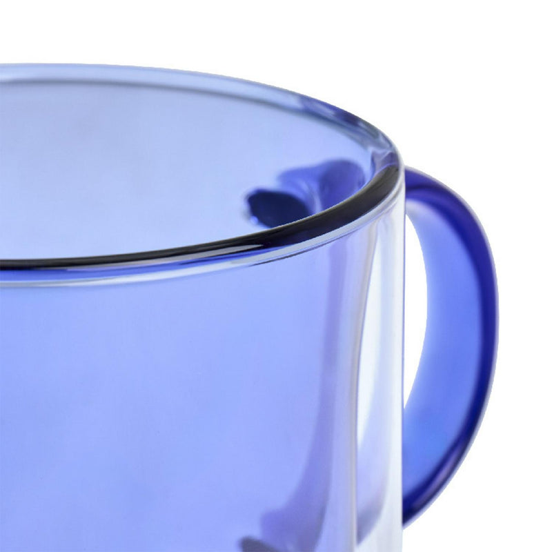 Habitat double walled mug blue 250ml, UK version