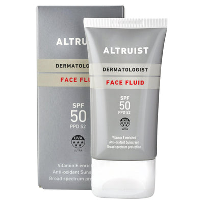 Sainsburys Altruist Dermatolog Ansiktsvæske SPF 50 Solkrem 50ml- Kjøp online hos McGrocer