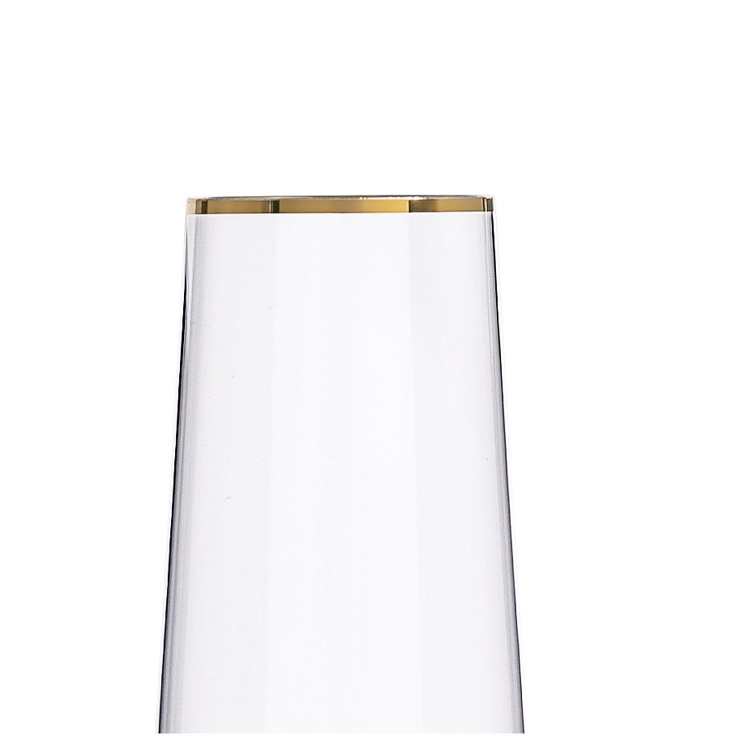 Habitat gold rim prosecco champagne flute, UK version