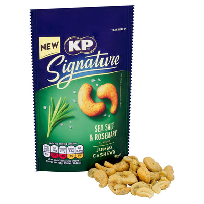 Havsalt og rosmarin ristede cashewnøtter 90 g