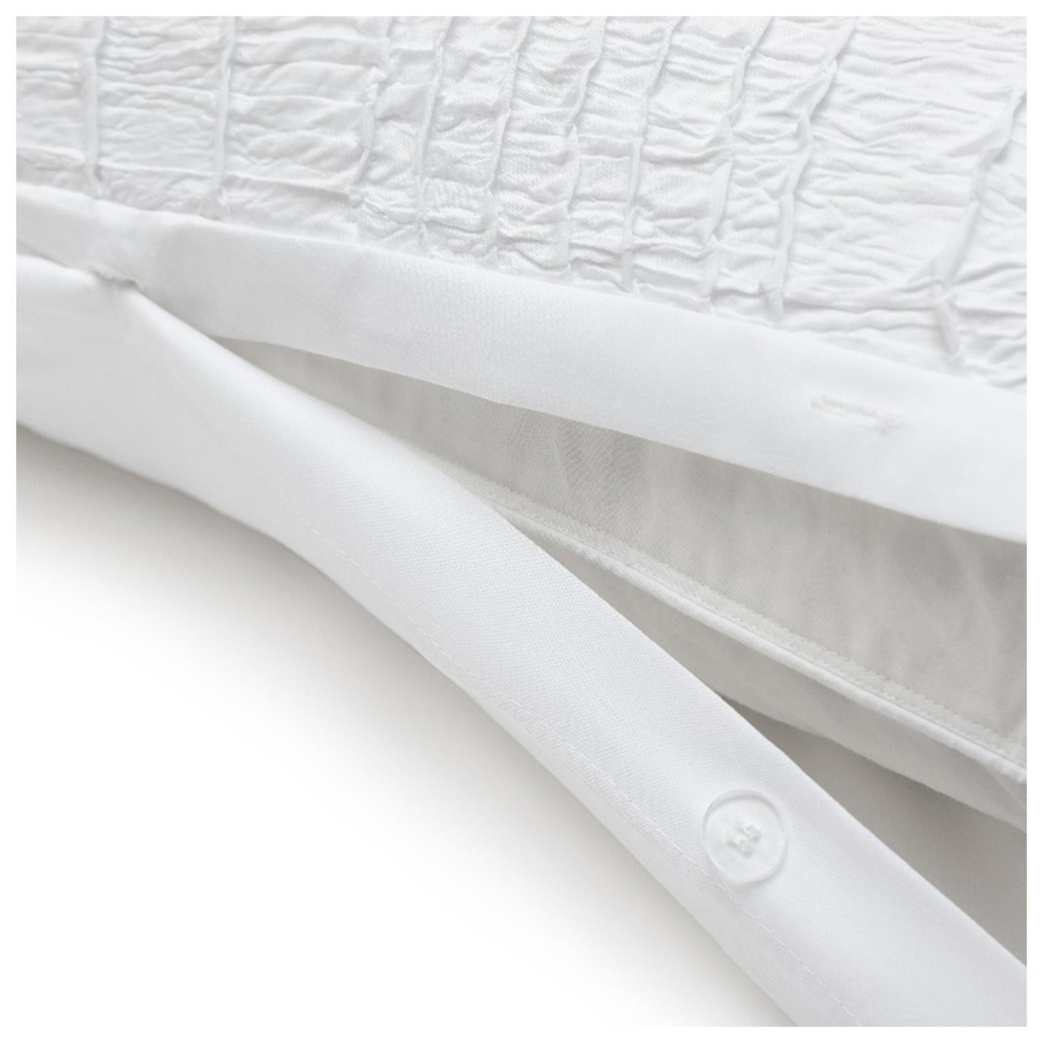 Sainsbury's Home crinkle white bedding set, UK version
