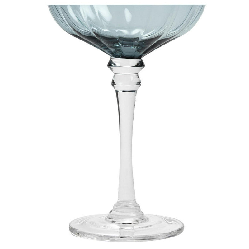 Habitat champagne coupe glass blue 200ml, UK version