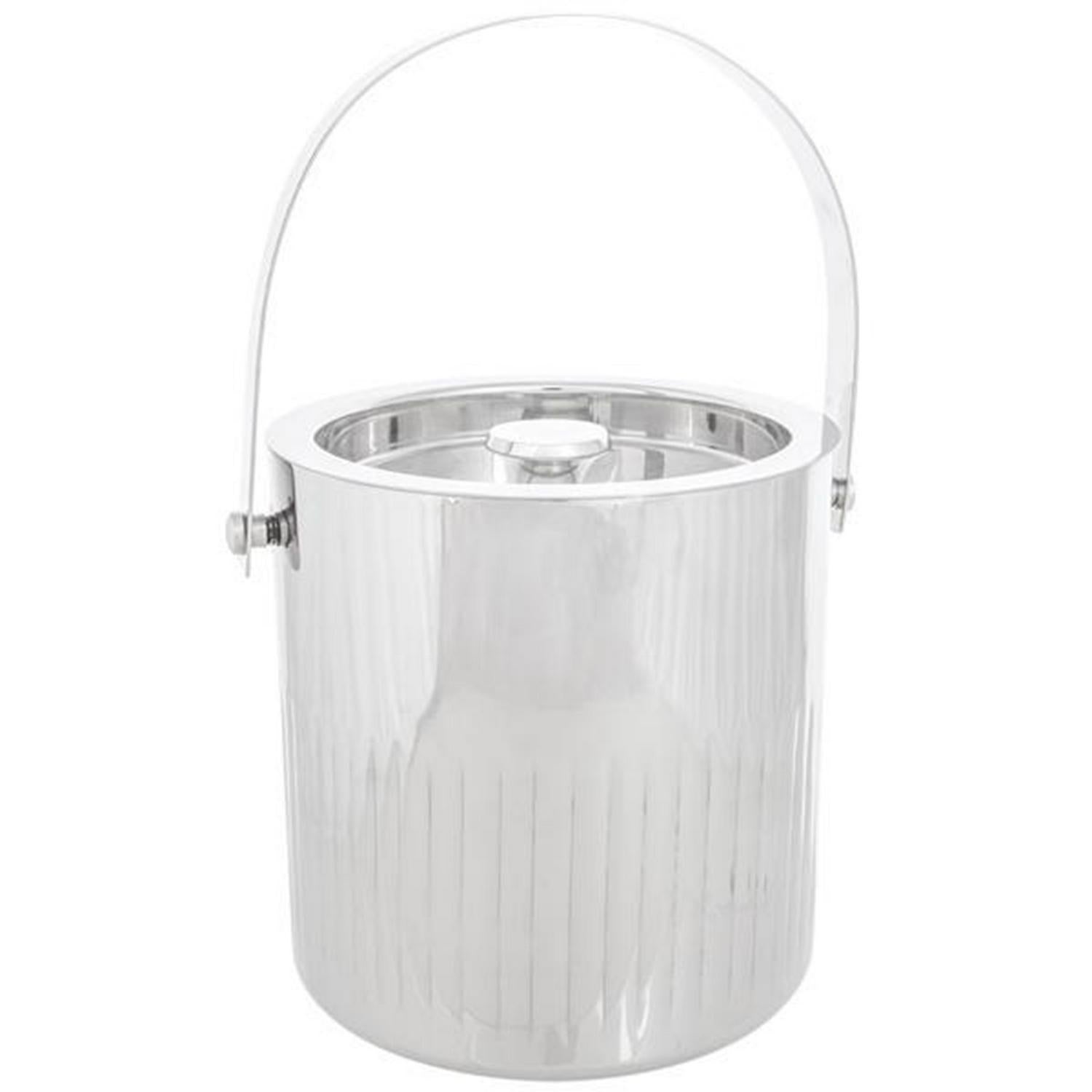 Stainless Steel Ice Bucket with Lid and Handle