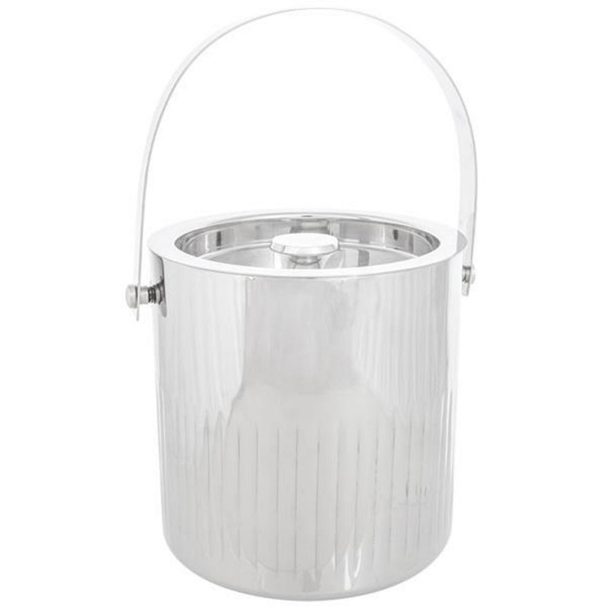 Stainless Steel Ice Bucket with Lid and Handle